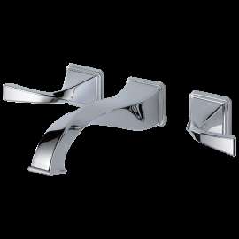 Brizo Virage(R): Two-Handle Wall Mount Lavatory Faucet 1.2 GPM, 65830LF-PC-ECO