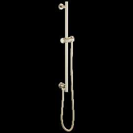 Brizo Essential(TM) Shower: Linear Round Slide Bar With Hose, 74792-PN