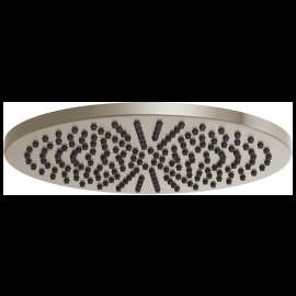 Brizo Essential(TM) Shower: 12" Linear Round Single-Function Raincan Shower Head - 2.5 GPM, 81392-BN-2.5