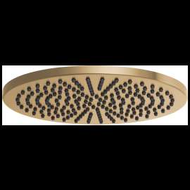 Brizo Essential(TM) Shower: 12" Linear Round Single-Function Raincan Shower Head - 2.5 GPM, 81392-GL-2.5