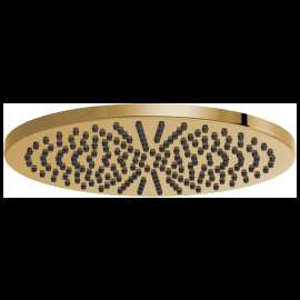 Brizo Essential(TM) Shower: 12" Linear Round Single-Function Raincan Shower Head - 2.5 GPM, 81392-PG-2.5