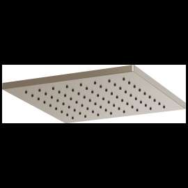 Brizo Essential(TM) Shower: 12" Linear Square Single-Function Raincan Shower Head - 1.75 GPM, 81399-BN