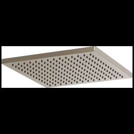 Brizo Essential(TM) Shower: 12" Linear Square Single-Function Raincan Shower Head - 2.5 GPM, 81399-BN-2.5