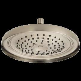 Brizo Essential(TM) Shower: 11" Classic Round Single-Function Raincan Shower Head - 1.75 GPM, 83310-BN
