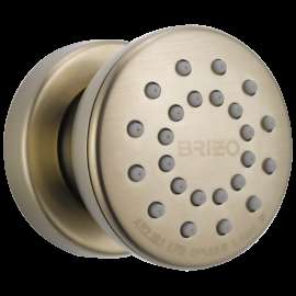 Brizo Essential(TM) Shower: Touch-Clean(R) Round Body Spray, 84110-BN