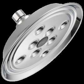 Brizo Essential(TM) Shower: 7" Classic Round H<sub>2</sub>Okinetic<sup>(R)</sup> Single Function Wall Mount Showerhead, 87305-PC