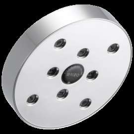 Brizo Essential(TM) Shower: 5" Linear Round H<sub>2</sub>Okinetic<sup>(R)</sup> Single Function Wall Mount Showerhead, 87375-PC