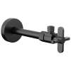 Brizo Odin(R): Angled Supply Stop Valve with Cross Handle, BT022204-BL