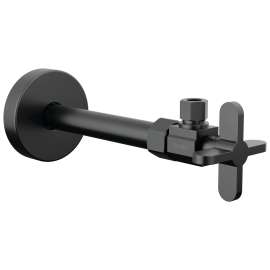 Brizo Odin(R): Angled Supply Stop Valve with Cross Handle, BT022204-BL