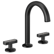 Brizo Kintsu(R): Widespread Lavatory Knob Handles with Custom Inlay, HI5306-BL