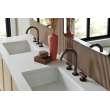 Brizo Kintsu(R): Widespread Lavatory Knob with Wood Inlay Handle Kit, HI5306-BNXWD
