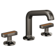 Brizo Kintsu(R): Widespread Lavatory Knob with Wood Inlay Handle Kit, HI5306-BNXWD