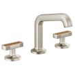 Brizo Kintsu(R): Widespread Lavatory Knob with Wood Inlay Handle Kit, HI5306-NKWD