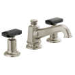 Brizo Invari(R): Widespread Lavatory Black Crystal Knob Handle Kit, HK5376-NKBC