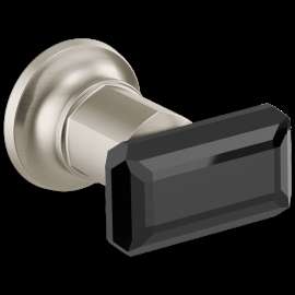 Brizo Invari(R): Two-Handle Wall Mount Tub Filler Black Crystal Knob Handle Kit, HK70476-NKBC