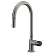 Brizo Odin(R): Kitchen Faucet Black Crystal Knob Handle Kit, HKK175-SLBC