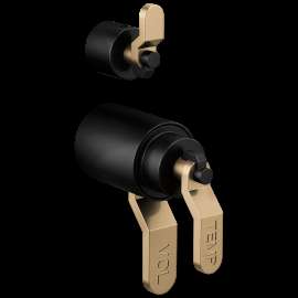 Brizo Litze(R): Tempassure(R) Thermostatic Valve With Diverter Trim Handle Kit - Industrial Lever, HL7534-BLGL