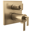 Brizo Frank Lloyd Wright(R): TempAssure(R) Thermostatic Valve with Integrated Diverter Trim Gap Lever Handle Kit, HL7599-GL