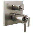Brizo Frank Lloyd Wright(R): TempAssure(R) Thermostatic Valve with Integrated Diverter Trim Gap Lever Handle Kit, HL7599-NK