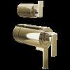 Brizo Frank Lloyd Wright(R): TempAssure(R) Thermostatic Valve with Integrated Diverter Trim Gap Lever Handle Kit, HL7599-PN