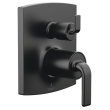 Brizo Allaria(R): Pressure Balance Valve with Integrated Diverter Trim Twist Lever Handle Kit, HL75P67-BL