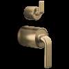 Brizo Allaria(R): Pressure Balance Valve with Integrated Diverter Trim Twist Lever Handle Kit, HL75P67-GL