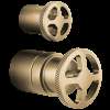 Brizo Litze(R): Pressure Balance Valve with Integrated Diverter Trim Wheel Handle Kit, HW75P32-GL
