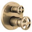 Brizo Litze(R): Pressure Balance Valve with Integrated Diverter Trim Wheel Handle Kit, HW75P32-GL