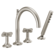 Brizo Odin(R): Roman Tub Cross Handles, HX675-BN