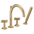 Brizo Odin(R): Roman Tub Cross Handles, HX675-GL
