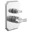 Brizo Beauclere(R): Pressure Balance Valve with Integrated Diverter Trim Cross Handle Kit, HX75P65-PC