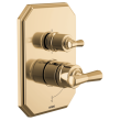 Brizo Beauclere(R): Pressure Balance Valve with Integrated Diverter Trim Cross Handle Kit, HX75P65-PG