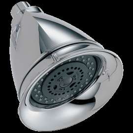 Brizo Essential(TM) Shower: 5" Classic Round H<sub>2</sub>Okinetic<sup>(R)</sup> Multi-Function Wall Mount Showerhead, RP42431-2.5