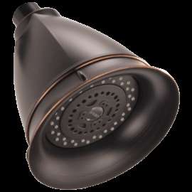Brizo Essential(TM) Shower: 5" Classic Round H<sub>2</sub>Okinetic<sup>(R)</sup> Multi-Function Wall Mount Showerhead, RP42431RB-2.5