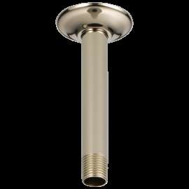 Brizo Essential(TM) Shower: 6" Ceiling Mount Shower Arm And Round Flange, RP48985PN