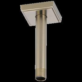 Brizo Essential(TM) Shower: 6" Ceiling Mount Shower Arm And Square Flange, RP70764BN