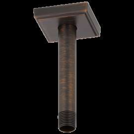 Brizo Essential(TM) Shower: 6" Ceiling Mount Shower Arm And Square Flange, RP70764RB