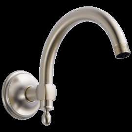 Brizo Essential(TM) Shower: 10" Classic Wall Mount Shower Arm And Flange, RP70909NK