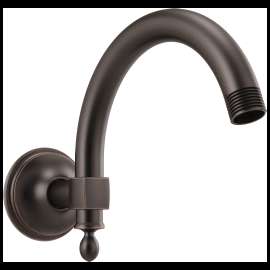 Brizo Essential(TM) Shower: 10" Classic Wall Mount Shower Arm And Flange, RP70909RB