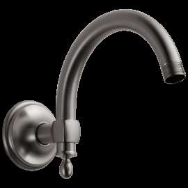 Brizo Essential(TM) Shower: 10" Classic Wall Mount Shower Arm And Flange, RP70909SL