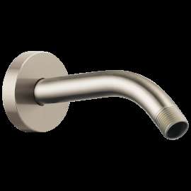 Brizo Essential(TM) Shower: 7" Linear Round Wall Mount Shower Arm And Flange, RP74751BN