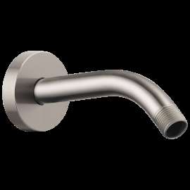 Brizo Essential(TM) Shower: 7" Linear Round Wall Mount Shower Arm And Flange, RP74751NK