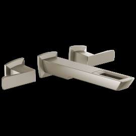 Brizo Vettis(R): Two-Handle Wall Mount Lavatory Faucet With Open-Flow Spout 1.2 GPM, T65886LF-NK-ECO
