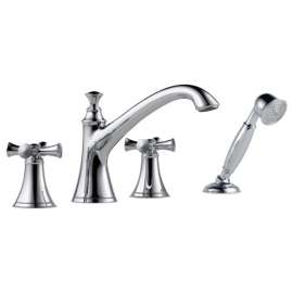 Brizo Baliza(R): Roman Tub Trim with Hand Shower - Less Handles, T67405-PCLHP