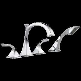 Brizo Virage(R): Roman Tub Faucet with Hand Shower, T67430-PC