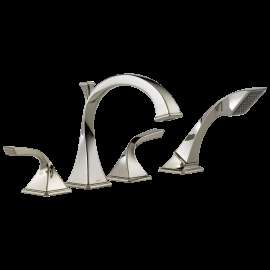 Brizo Virage(R): Roman Tub Faucet with Hand Shower, T67430-PN