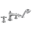 Brizo Rook(R): Roman Tub Faucet with Handshower - Less Handles, T67460-PCLHP