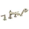 Brizo Rook(R): Roman Tub Faucet with Handshower - Less Handles, T67460-PNLHP