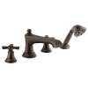 Brizo Rook(R): Roman Tub Faucet with Handshower - Less Handles, T67460-RBLHP