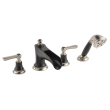 Brizo Rook(R): Roman Tub Trim with Hand Shower - Less Handles, T67461-NKBLLHP